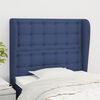 vidaXL Kopfteil mit Ohren Blau 93x23x118/128 cm Stoff
