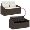 vidaXL Sofa Set mit Kissen 8 pcs Poly-Rattan