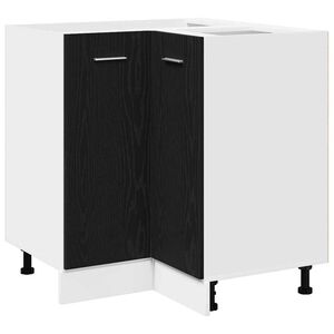 vidaXL H&auml;ngeschrank Schwarz Eichen-Optik 75,5 x 75,5 x 80,5 cm