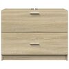 vidaXL Waschbeckenunterschrank Sonoma-Eiche 78x37x59 cm Holzwerkstoff