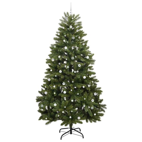 vidaXL K&uuml;nstlicher Weihnachtsbaum Gr&uuml;n 300 cm PVC und Metall