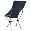 vidaXL Klappbarer Campingstuhl PVC und Aluminium Schwarz