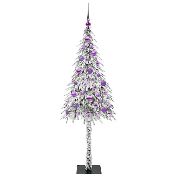 vidaXL Weihnachtsbaum mit 150 LEDs Wei&szlig; 150 cm PE und Stahl