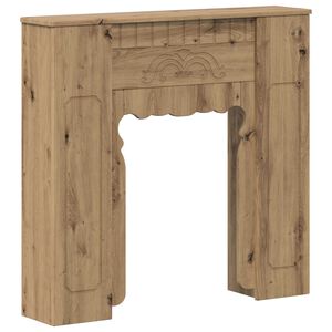 vidaXL Kaminumrandung Artisan-Eiche 93 x 20 x 89 cm Holzwerkstoff