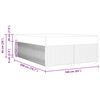 vidaXL Bettrahmen mit Matratze Creme 160 x 200 cm Stoff