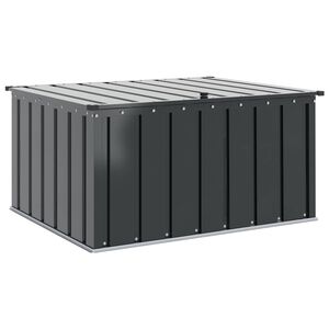 vidaXL Gartenlagerbox Schwarz 101 x 82 x 50 cm Stahl