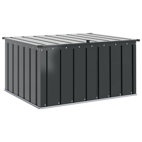 vidaXL Gartenlagerbox Schwarz 101 x 82 x 50 cm Stahl