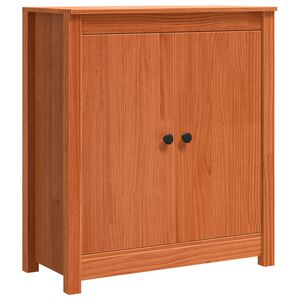 vidaXL Sideboard Wachsbraun 70 x 35 x 80 cm Massives Kiefernholz