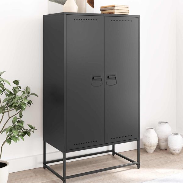 vidaXL Schrankgriffe Schwarz 85 x 45 mm Metall