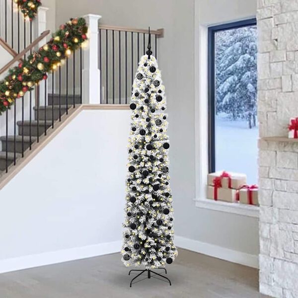 vidaXL Künstlicher Weihnachtsbaum mit 300 LEDs mit Ständer Grün 240 cm