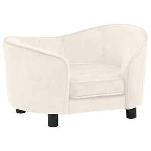 vidaXL Hundesofa Creme 69x49x40 cm Pl&uuml;sch
