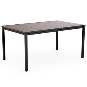 Keter Signature Porto Tisch 160 cm Eschenholz und Schwarz Stahl