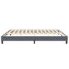 vidaXL Boxspringbett ohne Matratze Dunkelgrau 200x220 cm Samt