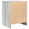 vidaXL Nachttische 2 Stk. mit Schublade Grau Sonoma 40x34x50 cm