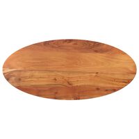 vidaXL Tischplatte 120x60x2,5 cm Oval Massivholz Akazie
