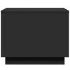 vidaXL Couchtisch mit LED-Leuchten Schwarz 50x50x40 cm