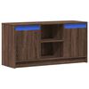 vidaXL TV-Schrank mit LED-Beleuchtung Braun Eichen-Optik 100x34x50 cm