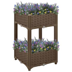 vidaXL Hochbeet 40x40x71 cm Polypropylen