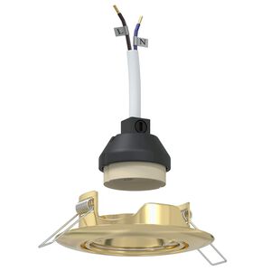 vidaXL Spotlight 24 pcs Gold 9 x 9 x 2,5 cm Metall