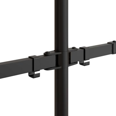 vidaXL Tischhalterung für 2 Monitore Schwarz Stahl VESA 75/100 mm