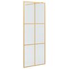 vidaXL Walk-in Duschwand Gold 80 x 195 cm Geh&auml;rtetes Glas