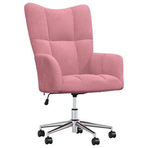 vidaXL Relaxsessel Rosa Samt