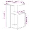 vidaXL Beistelltisch Räuchereiche 36x30x56 cm Holzwerkstoff