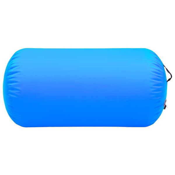 vidaXL Aufblasbare Gymnastik-Rolle mit Pumpe 120x90 cm PVC Blau