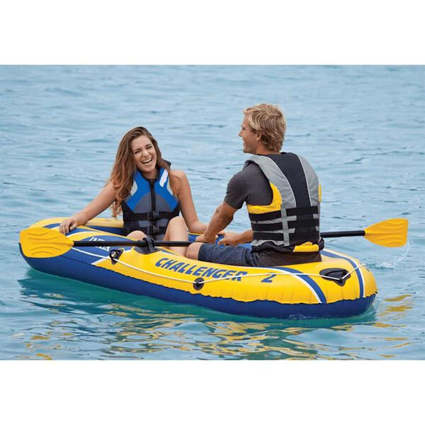Intex Schlauchboot mit Rudern und Pumpe Challenger 2 68367NP