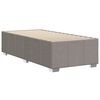 vidaXL Bettgestell ohne Matratze Taupe 90x200 cm Stoff