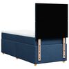 vidaXL Boxspringbett mit Matratze Blau 90x190 cm Stoff