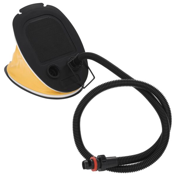 vidaXL Fu&szlig;pumpe 26x18 cm PP und PE Grau und Gelb