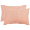 vidaXL Kissenbezug 2 stk. HEERLEN Rosa 30 x 50 cm Boucl&eacute;