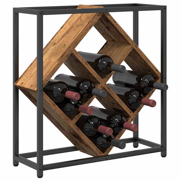 vidaXL Weinregal Altholz 51 x 18 x 52,5 cm Holzwerkstoff