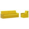 vidaXL Sofa-Set 2 pcs Gelb Samt (V)