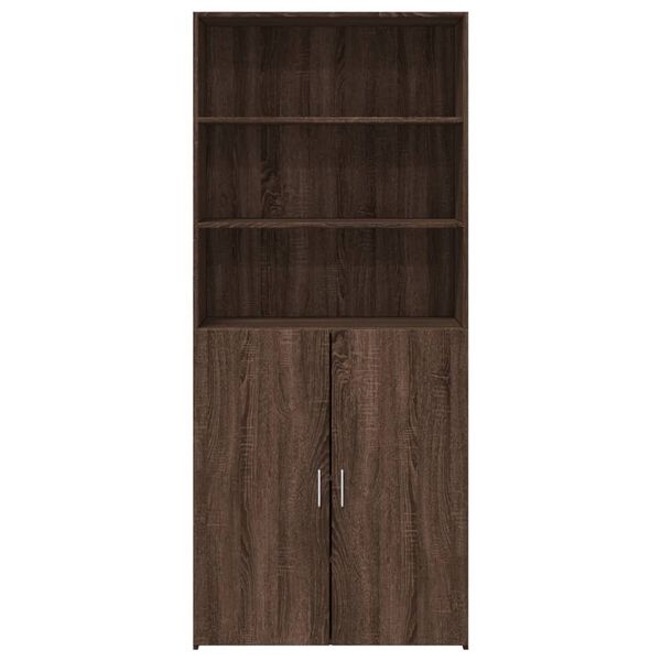 vidaXL Highboard Braun Eichen-Optik 80x42,5x185 cm Holzwerkstoff