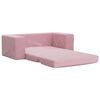 vidaXL Kinder-Schlafsofa 2-Sitzer Rosa Weicher Pl&uuml;sch