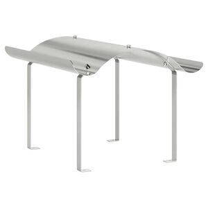 vidaXL Schornsteinkappe Silber 59,5 x 50 x 36,5 cm Edelstahl