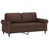 vidaXL 2-Sitzer-Sofa Braun 140 cm Kunstleder