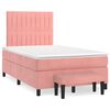 vidaXL Boxspringbett mit Matratze Rosa 120x190 cm Samt