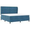 vidaXL Boxspringbett mit Matratze Dunkelblau 200 x 180 cm Polyester