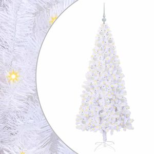 vidaXL K&uuml;nstlicher Weihnachtsbaum Wei&szlig; 180 cm PVC und Stahl