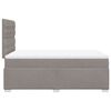 vidaXL Boxspringbett mit Matratze Taupe 120x200 cm Stoff