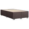 vidaXL Boxspringbett mit Matratze Dunkelbraun 120x200 cm Stoff