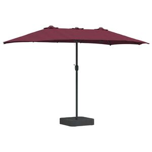 vidaXL Garten-Sonnenschirm Bordeauxrot 385 x 209 x 244 cm