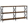 vidaXL Konsolentisch R&auml;uchereiche 156x28x80,5 cm Holzwerkstoff