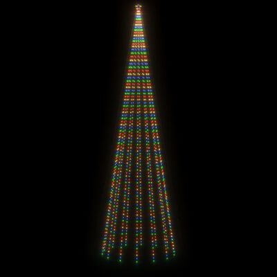 vidaXL LED-Weihnachtsbaum mit Erdnägeln Mehrfarbig 1134 LEDs 800 cm
