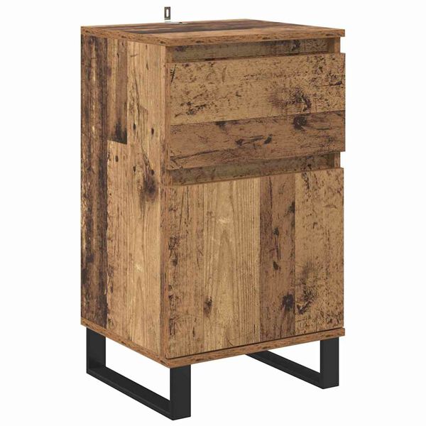 vidaXL Sideboard mit Schubladen Altholz 35 x 40 x 70 cm Holzwerkstoff