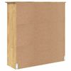 vidaXL Schrank mit Glast&uuml;ren BODO Honigbraun 115,5 x 38,5 x 117,7 cm