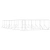 vidaXL Outdoor-Hundezwinger Silbern 6x14x2 m Verzinkter Stahl